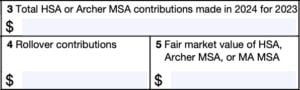 Irs Form Sa Instructions Hsa And Msa Contributions