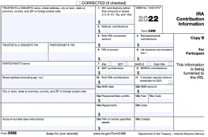 IRS Form 5498 Instructions