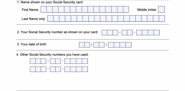 Form Ssa 7004 Your Social Security Statement Request 8448