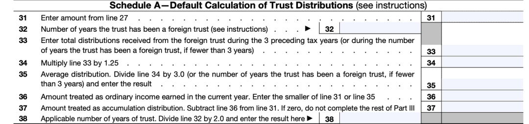 Irs Form 3520-reporting Transactions With Foreign Trusts