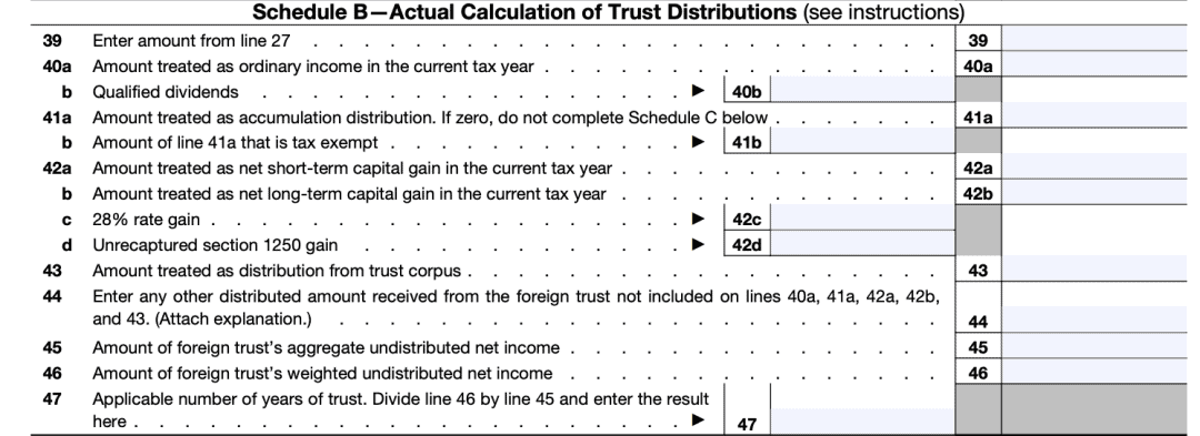 IRS Form 3520-Reporting Transactions With Foreign Trusts