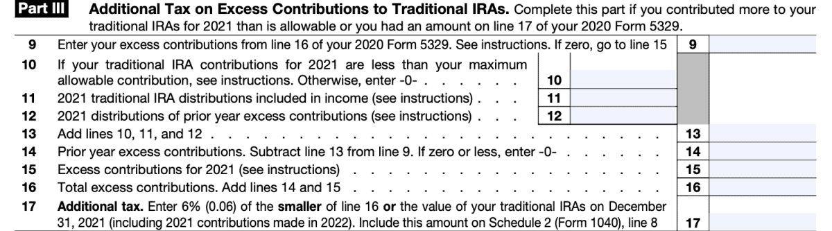 IRS Form 5329 Instructions - A Guide to Additional Taxes