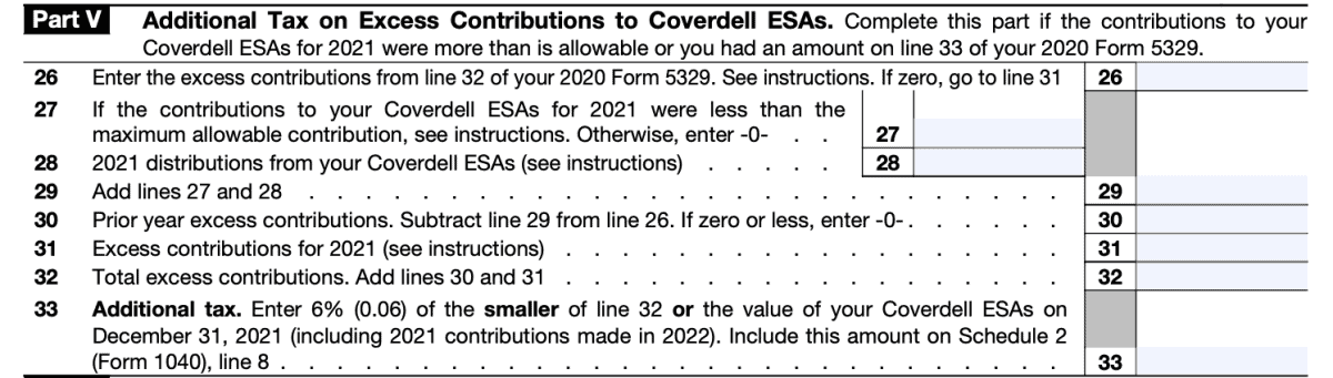 IRS Form 5329 Instructions - A Guide to Additional Taxes