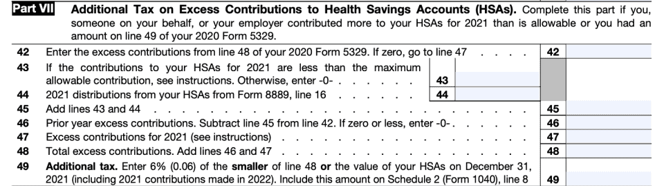 Irs Form 5329 Instructions - A Guide To Additional Taxes