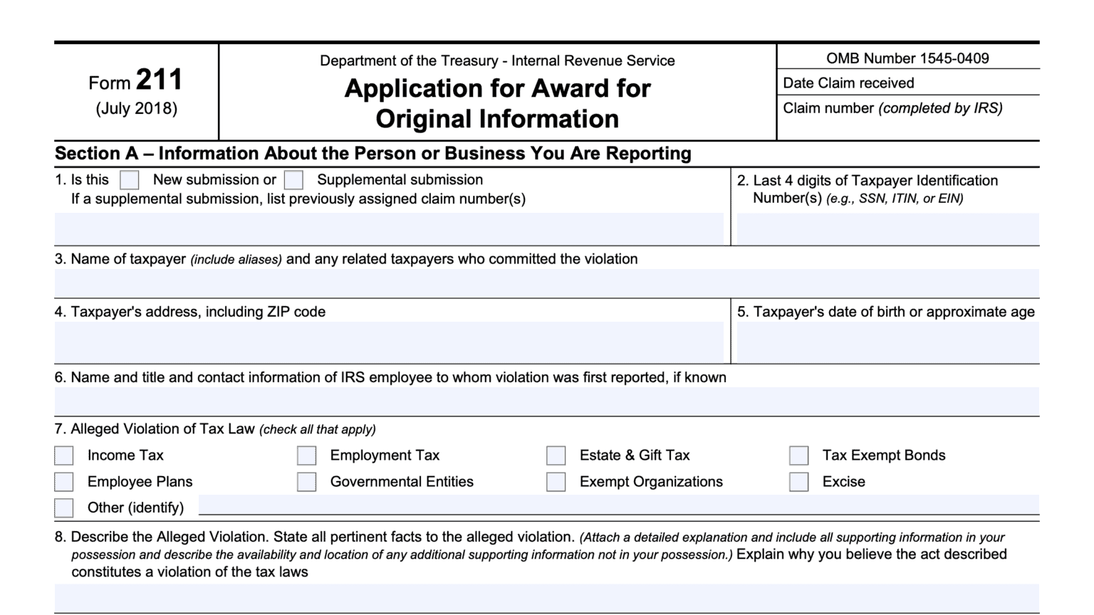 IRS Form 14157-A Instructions - Preparer Fraud or Misconduct