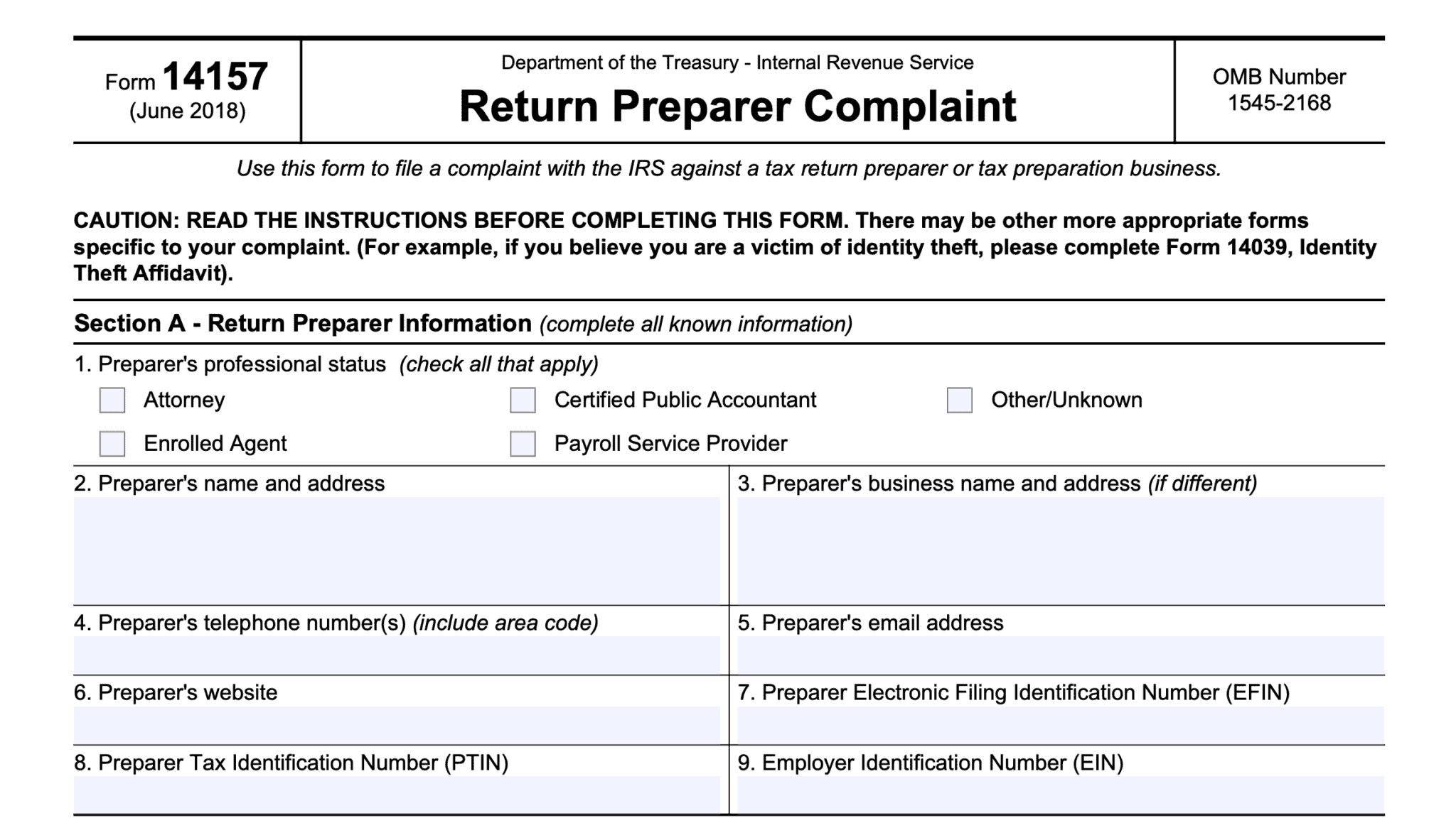 IRS Form W12 Instructions PTIN Application