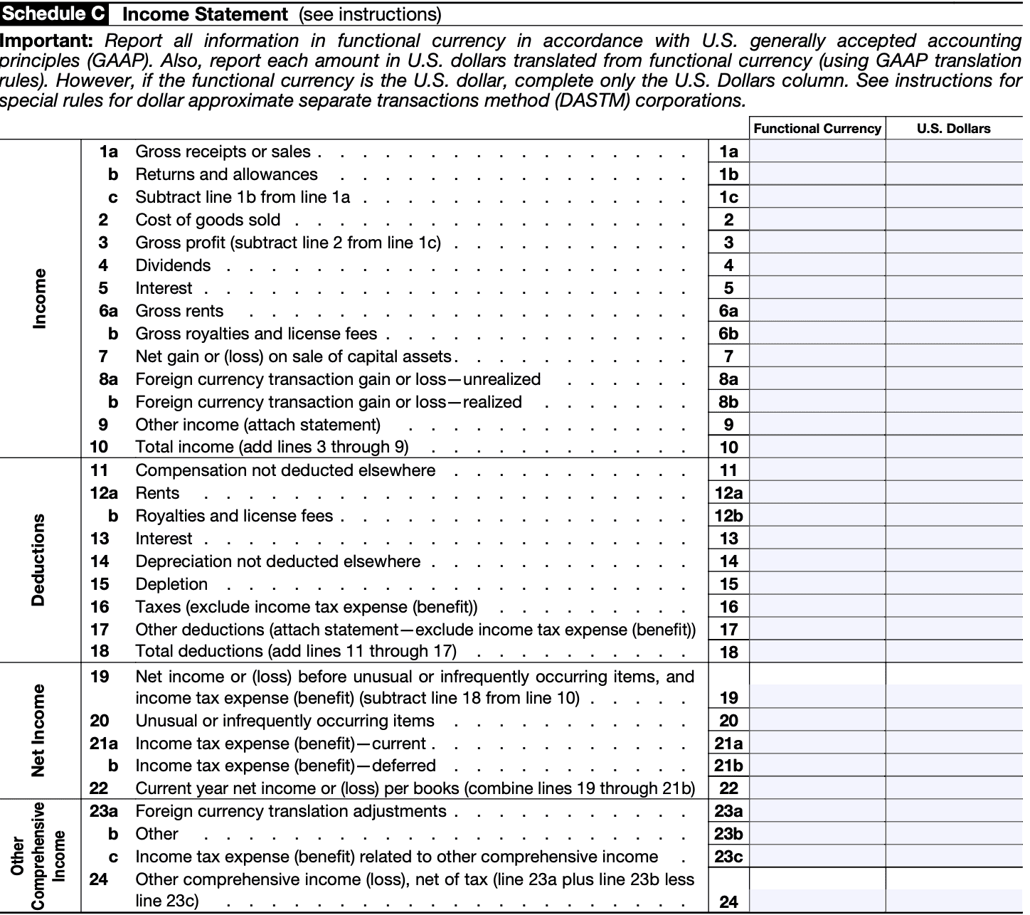 IRS Form 5471 Instructions CFC Tax Reporting for U.S. Persons