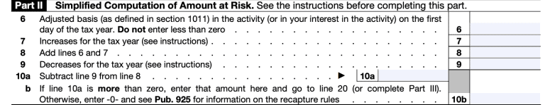 IRS Form 6198: A Guide to At-Risk Limitations