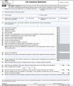 IRS Form 712 Instructions