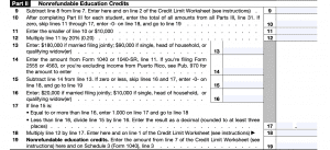 IRS Form 8863 Instructions