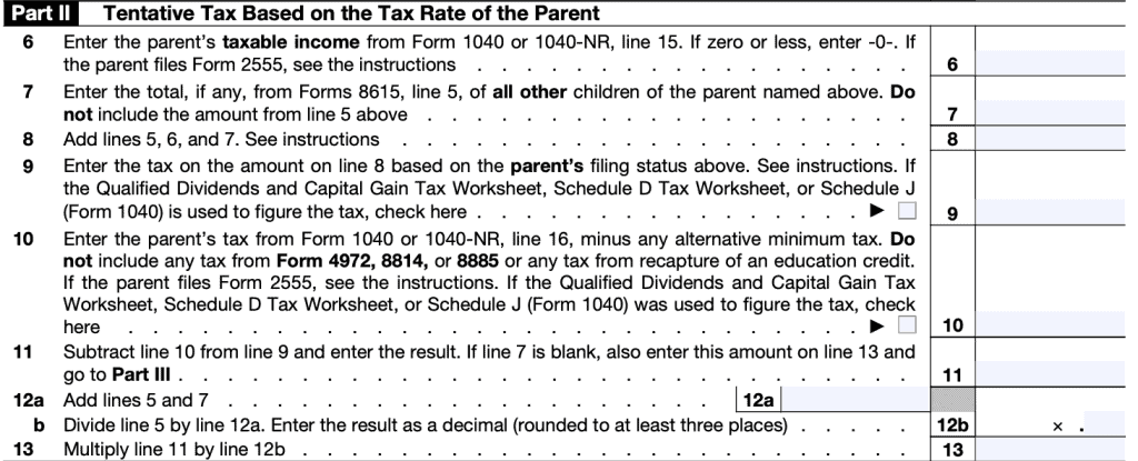 IRS Form 8615: Taxes For Certain Children With Unearned Income