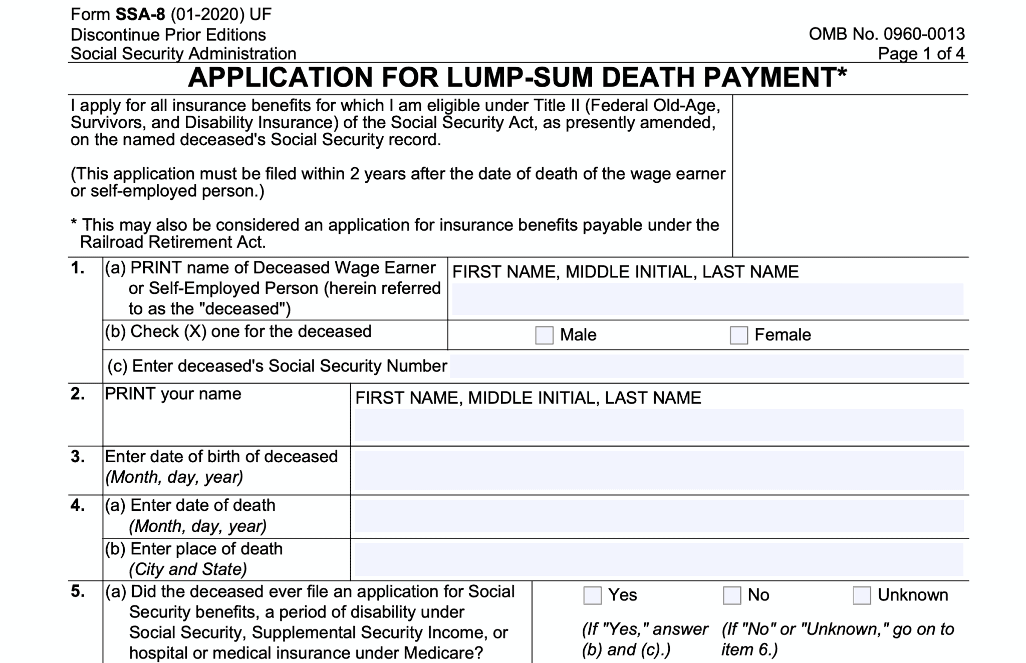 form-ssa-10-instructions-applying-for-survivor-benefits