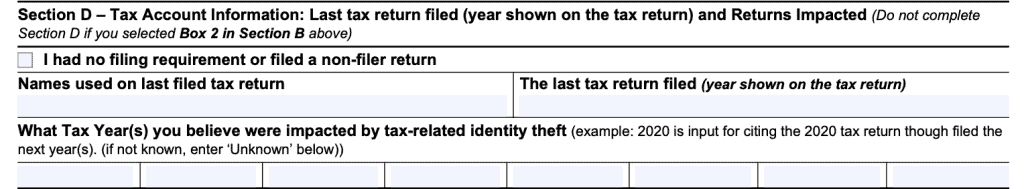 Irs Form 14039 A Guide To Your Identity Theft Affidavit 0178