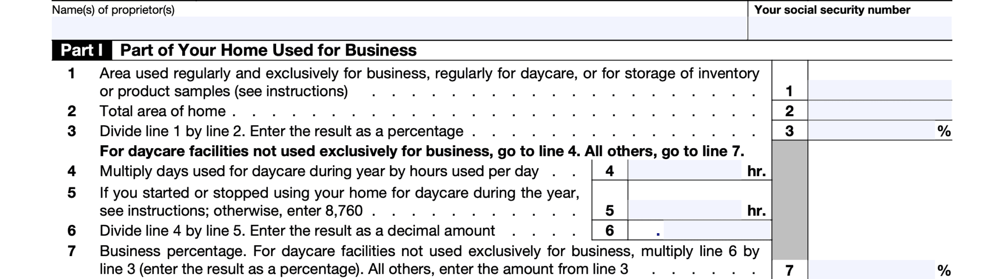 IRS Form 8829 Instructions - Figuring Home Business Expenses