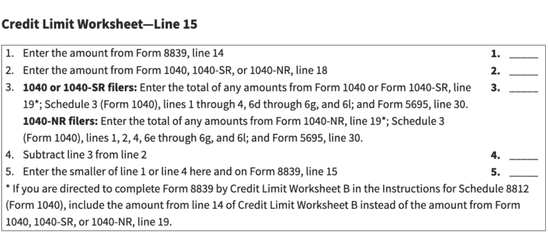 IRS Form 8839 Instructions - Guide To Qualified Adoption Expenses