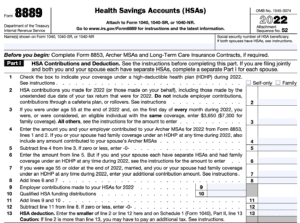 Irs Form 8889 Instructions - A Guide To Health Savings Accounts