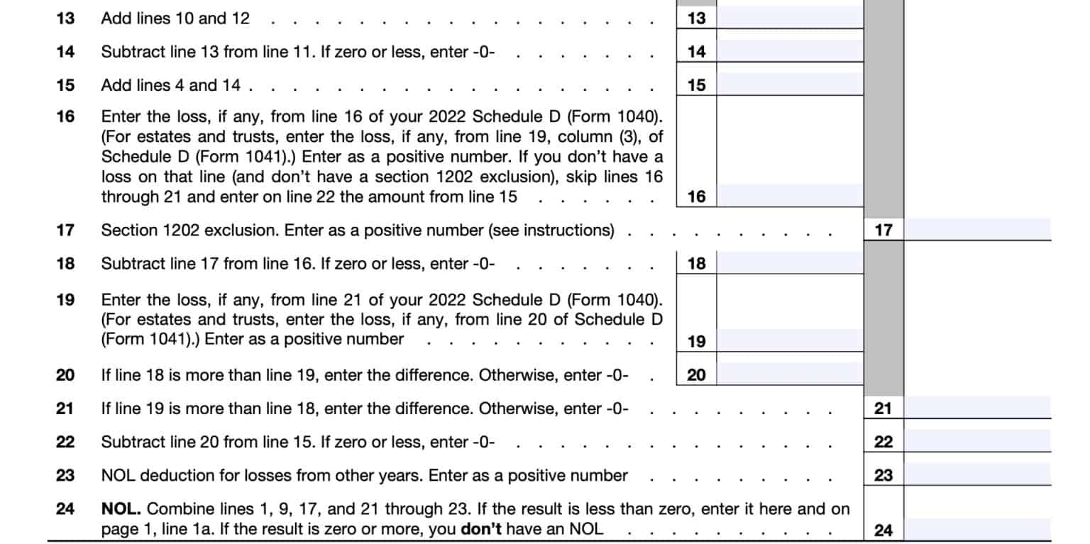 IRS Form 1045 Instructions - Applying For A Tentative Refund