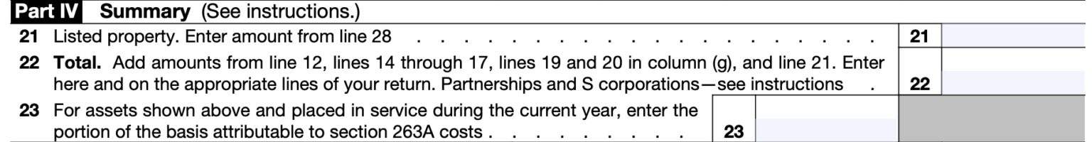 Irs Form 4562 Instructions Depreciation And Amortization 1860