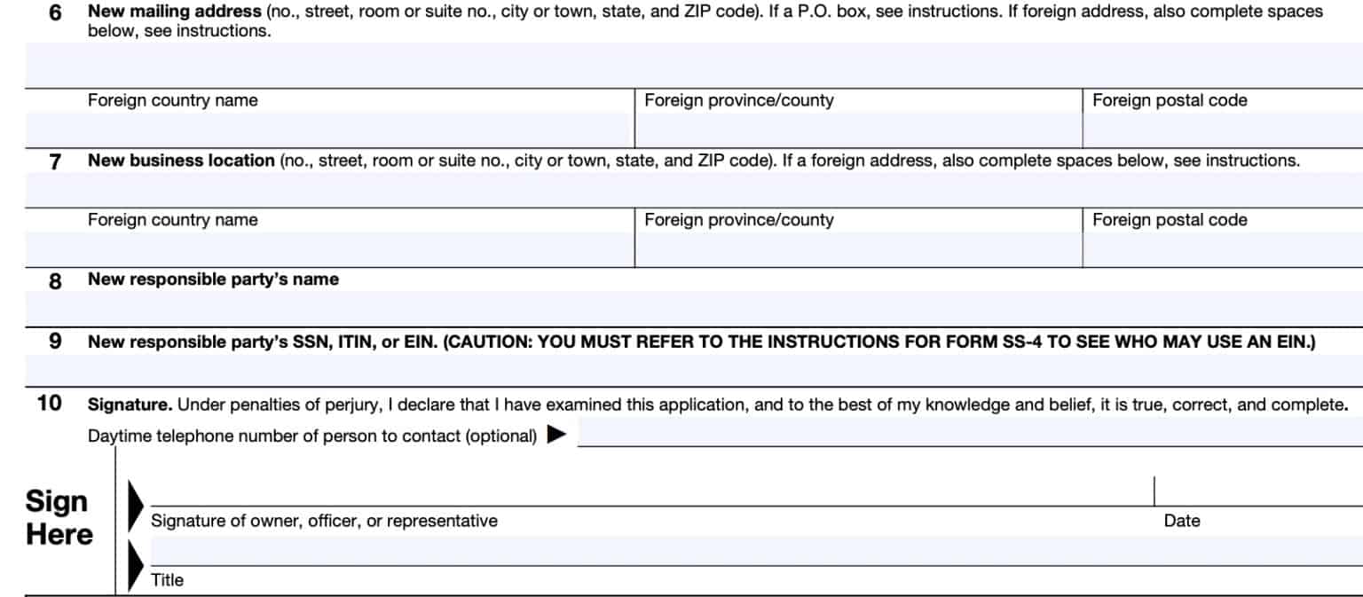 IRS Form 8822-B Instructions - Change Of Address Or Party