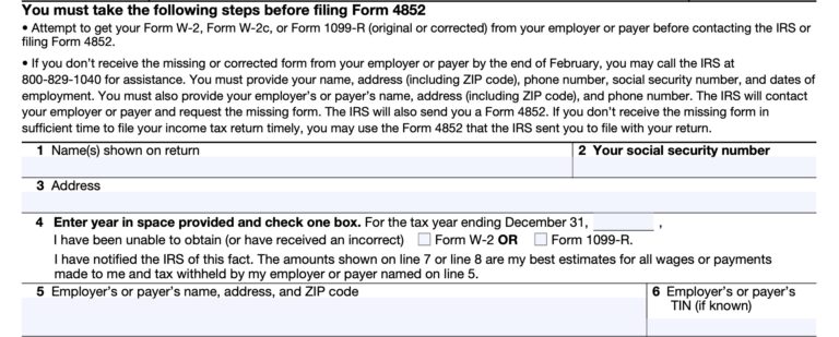 irs-form-4852-instructions-substitute-forms