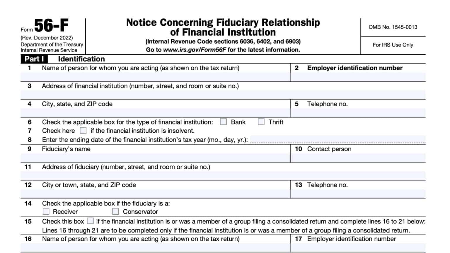 IRS Form 8822-B Instructions - Change Of Address Or Party