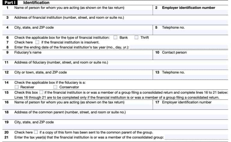 IRS Form 56-F Instructions - Fiduciary of a Financial Institution