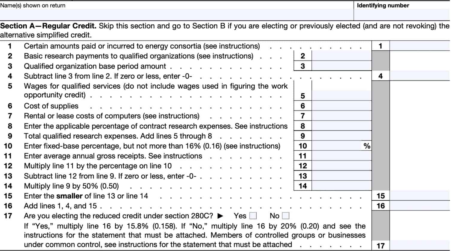 IRS Form 6765 Instructions - Tax Credit For Research Activities