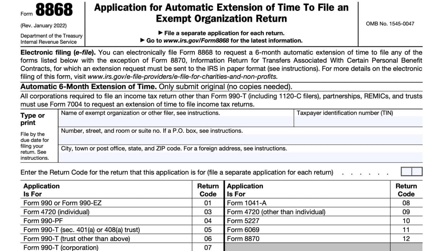 IRS Form 4506-B Instructions - Exempt Organization IRS Letters