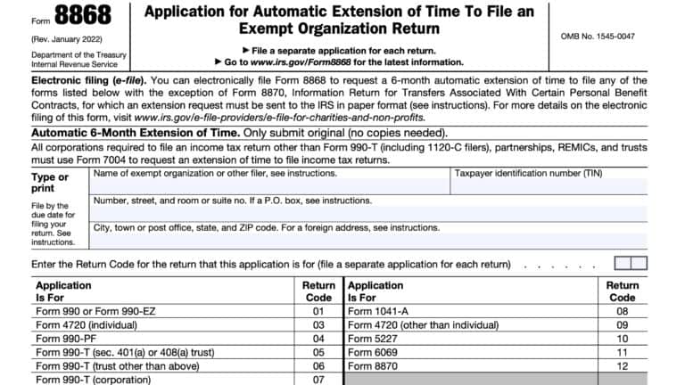 IRS Form 8718 Instructions - User Fees for Non-Profits