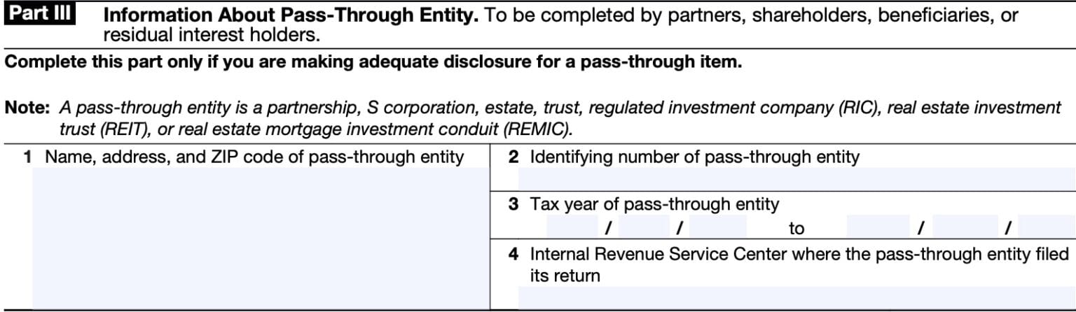 IRS Form 8275 Instructions - Disclosure Statement