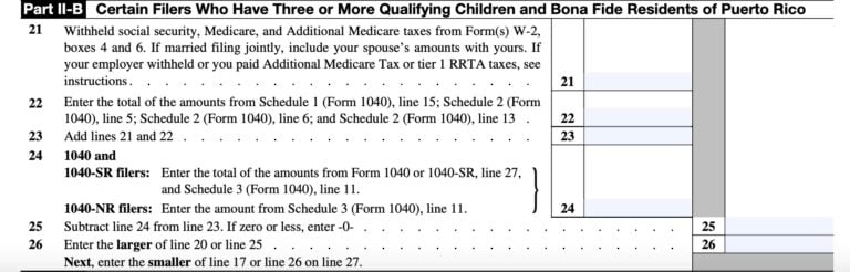 Schedule 8812 Instructions - Credits For Qualifying Dependents