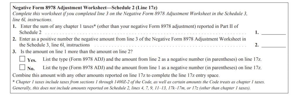 IRS Schedule 2 Instructions - Additional Taxes