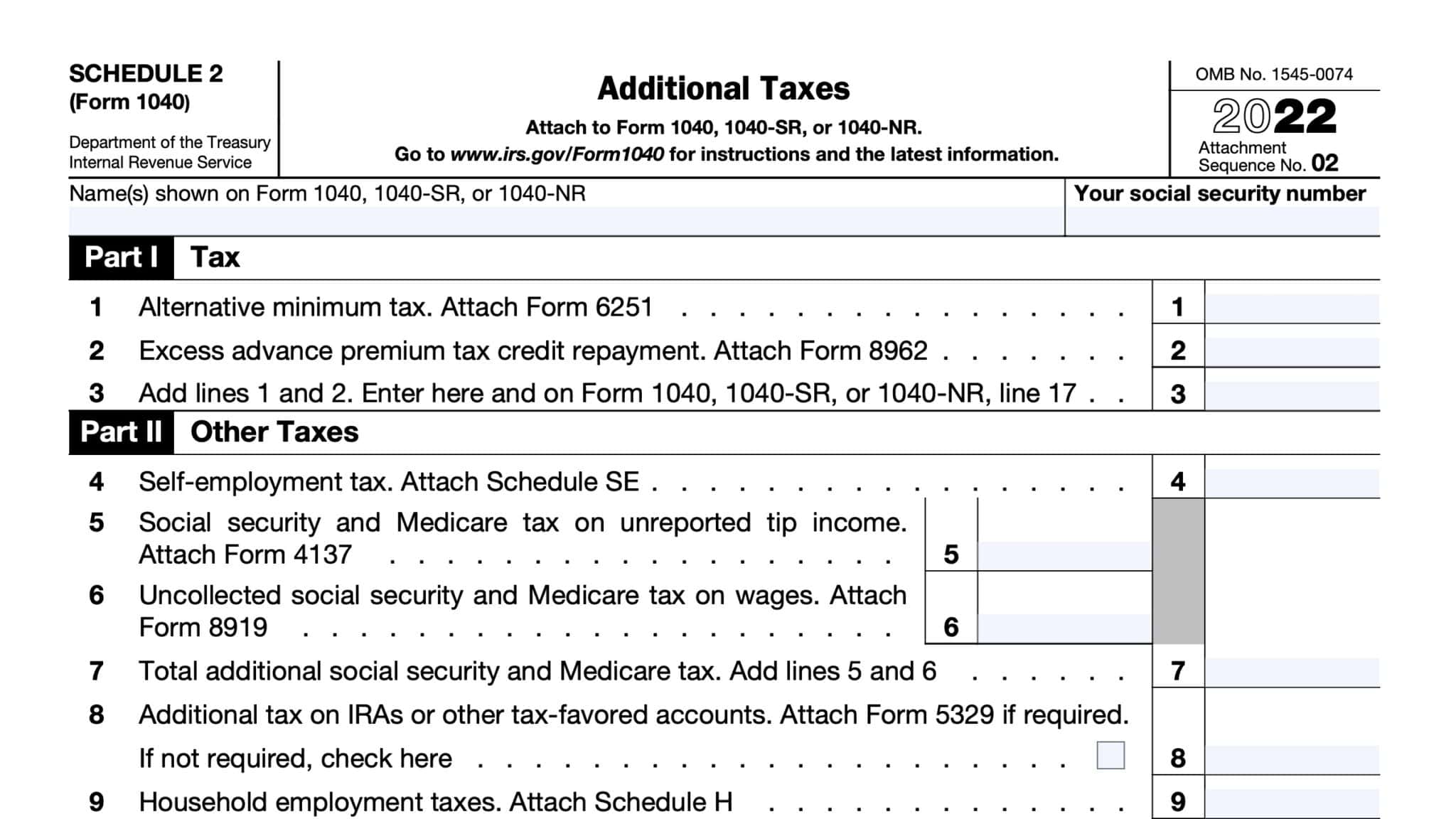 IRS Schedule A Instructions Itemized Deductions