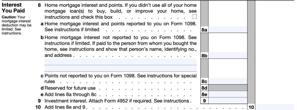 IRS Schedule A Instructions - Itemized Deductions