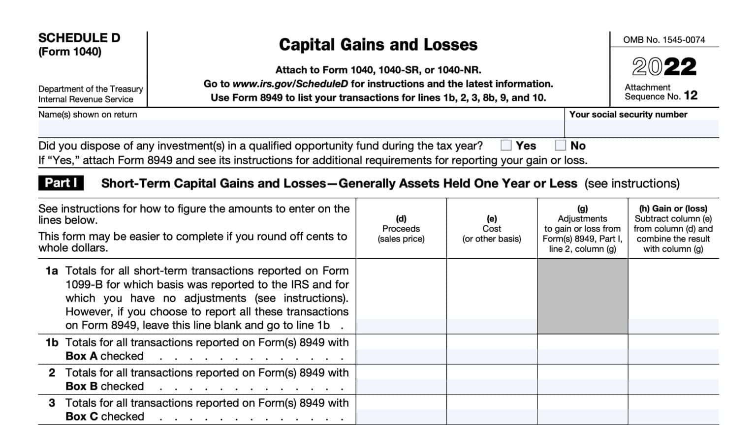 IRS Schedule B Instructions - Interest And Ordinary Dividends