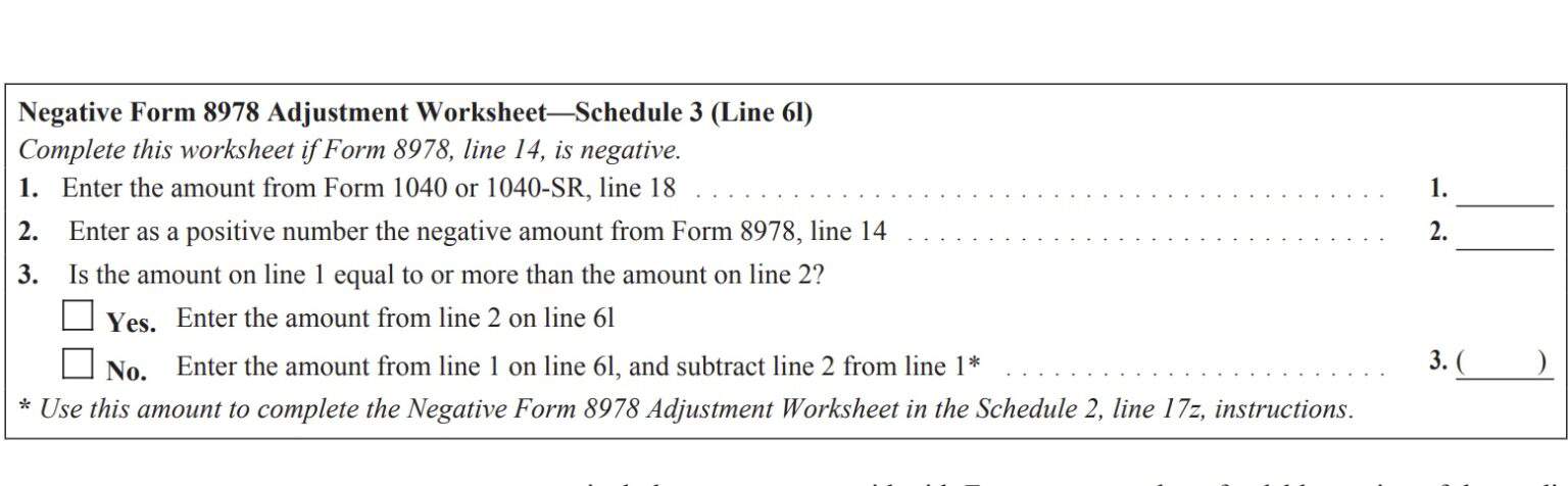 IRS Schedule 3 Instructions - Additional Credits & Payments