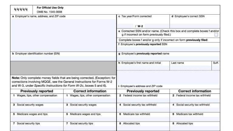 Irs Form W-2 Instructions - Understanding Your Pay Statement