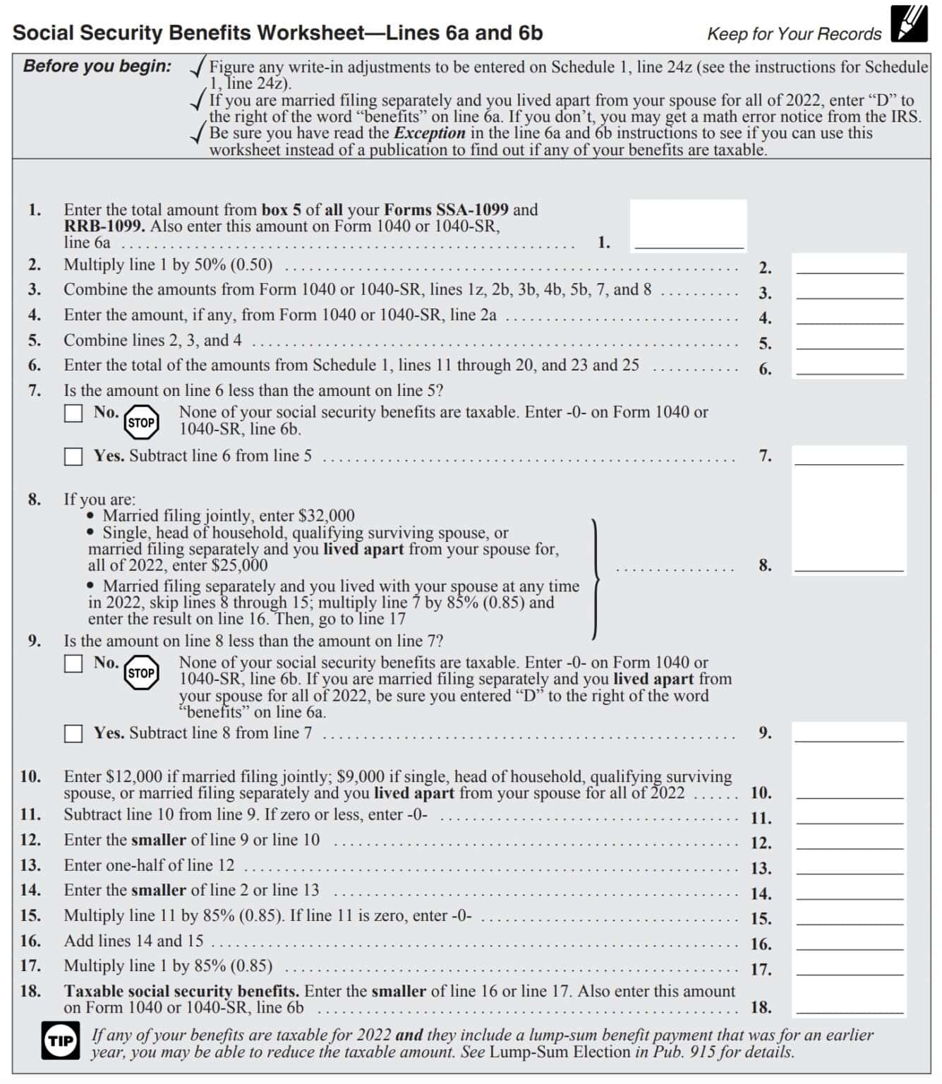 IRS Form 1040SR Instructions Tax Return For Seniors