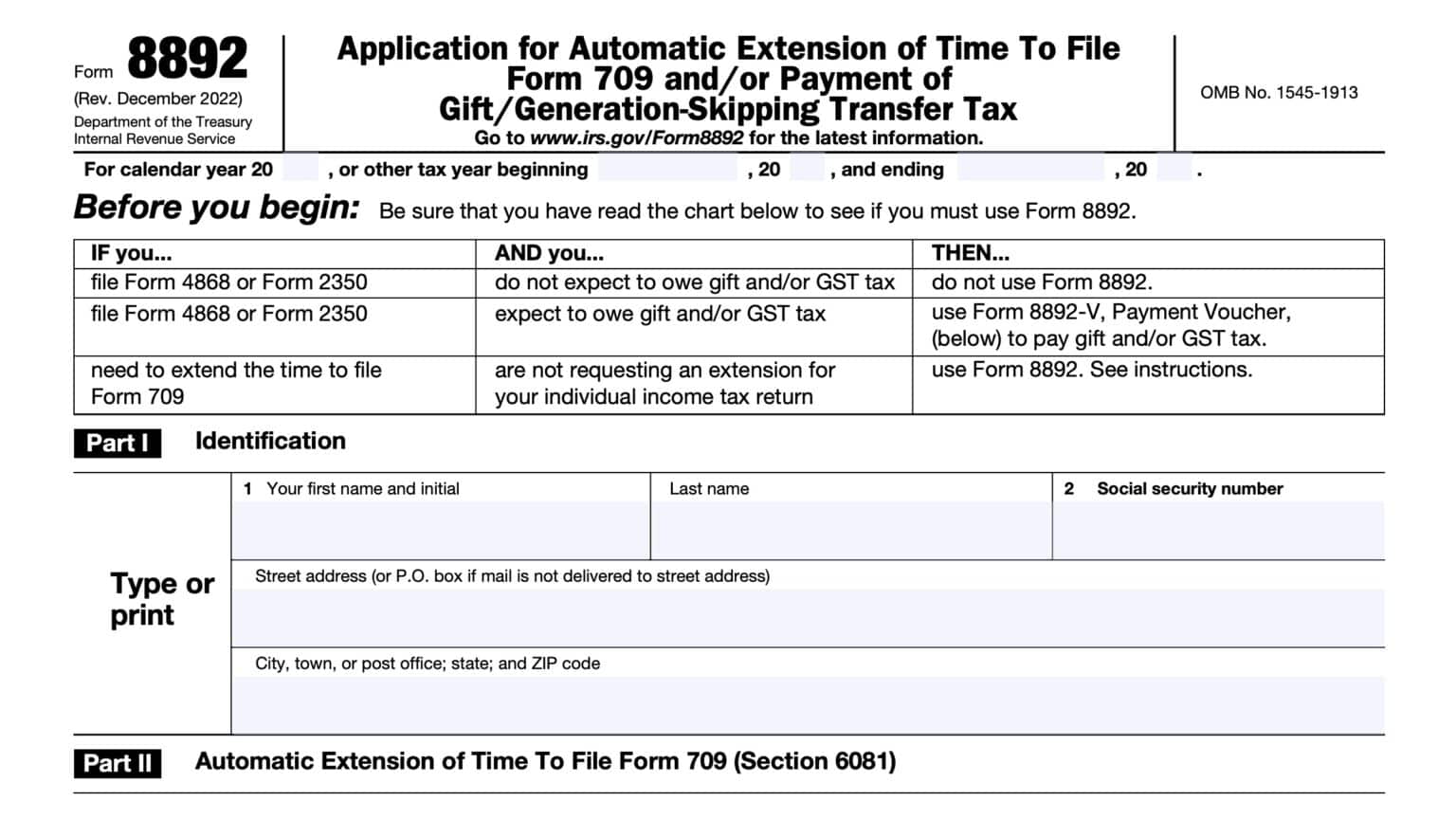 IRS Form 1127 Instructions - Filing a Tax Payment Extension