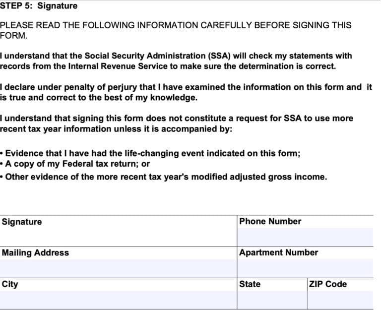 Form SSA44 Instructions An IRMAA Guide for 2024