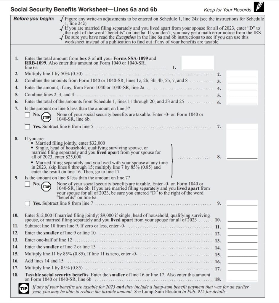 Form SSA-1099 Instructions - Social Security Benefits