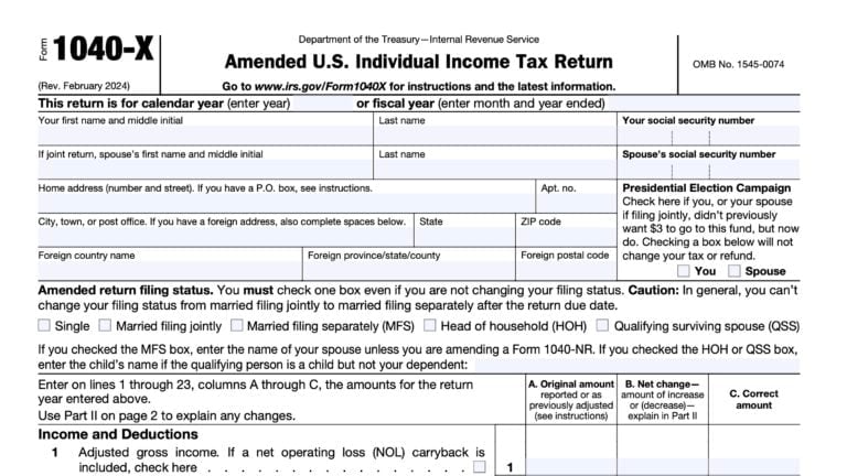 IRS Form 4506 Instructions - Request For Copy Of Tax Return