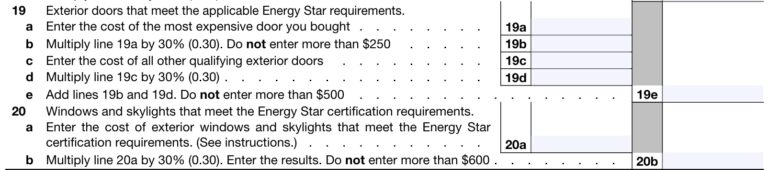 Irs Form 5695 Instructions Residential Energy Credits 6789