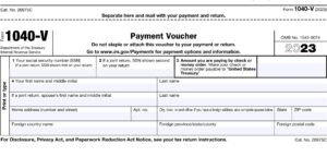 IRS Form 1040-V Instructions