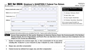 IRS Form 941 Instructions