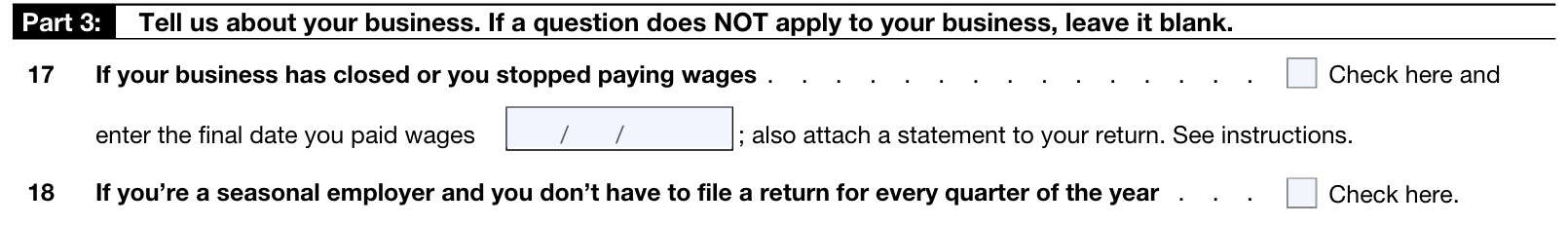 irs form 941, part 3