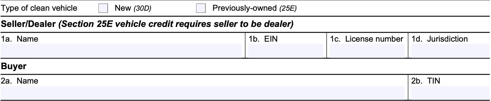 irs form 15400, buyer and seller information