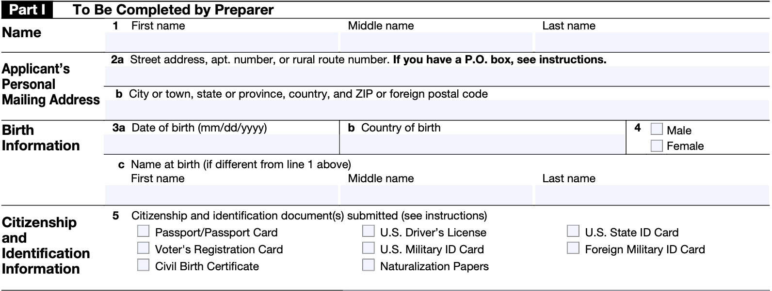 irs form 8945, part i: to be completed by preparer