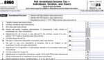 IRS Form 8960 Instructions - Guide To Net Investment Income Tax