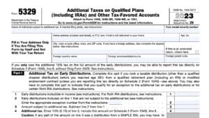 irs form 5329, additional taxes on qualified plans and other tax-favored accounts